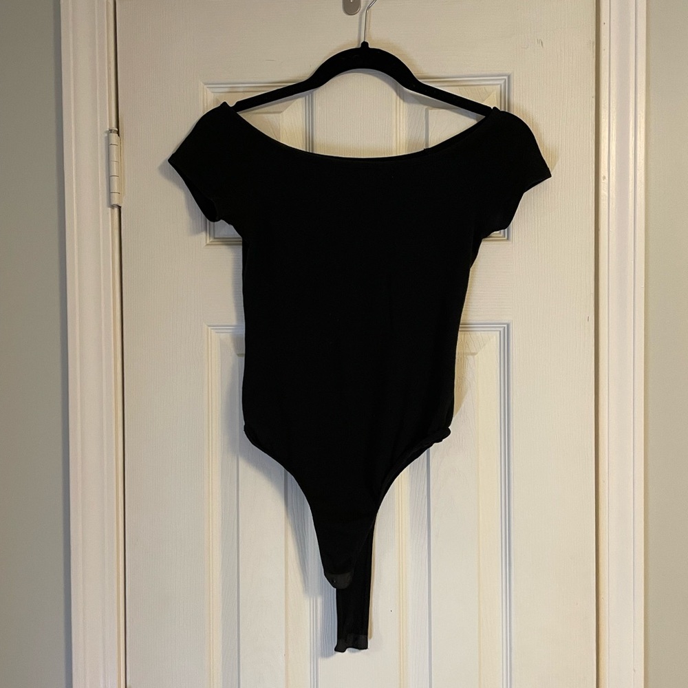 Wide neck bodysuit